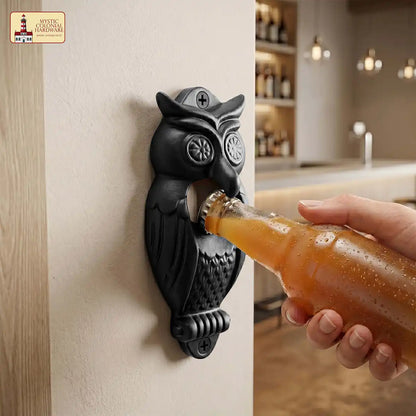 Wall Mount Owl Bottle Opener Set of 2