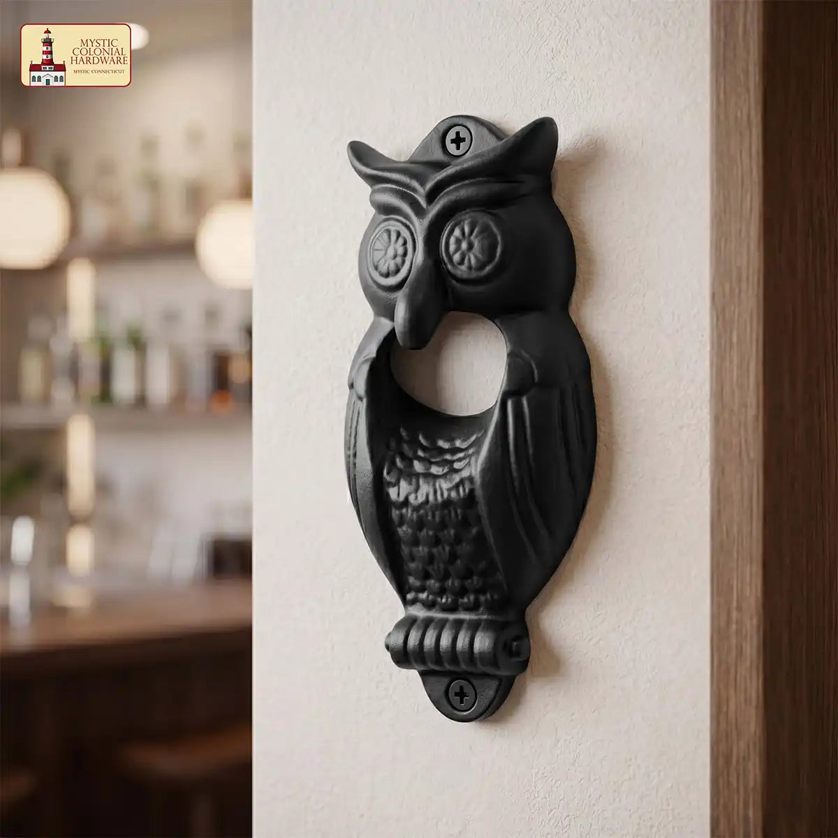 Wall Mount Owl Bottle Opener Set of 2