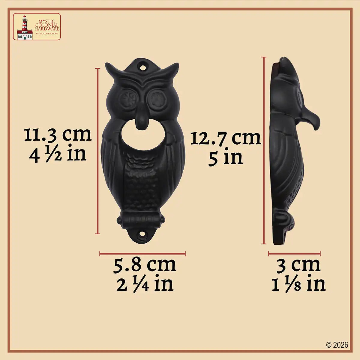 Wall Mount Owl Bottle Opener Set of 2