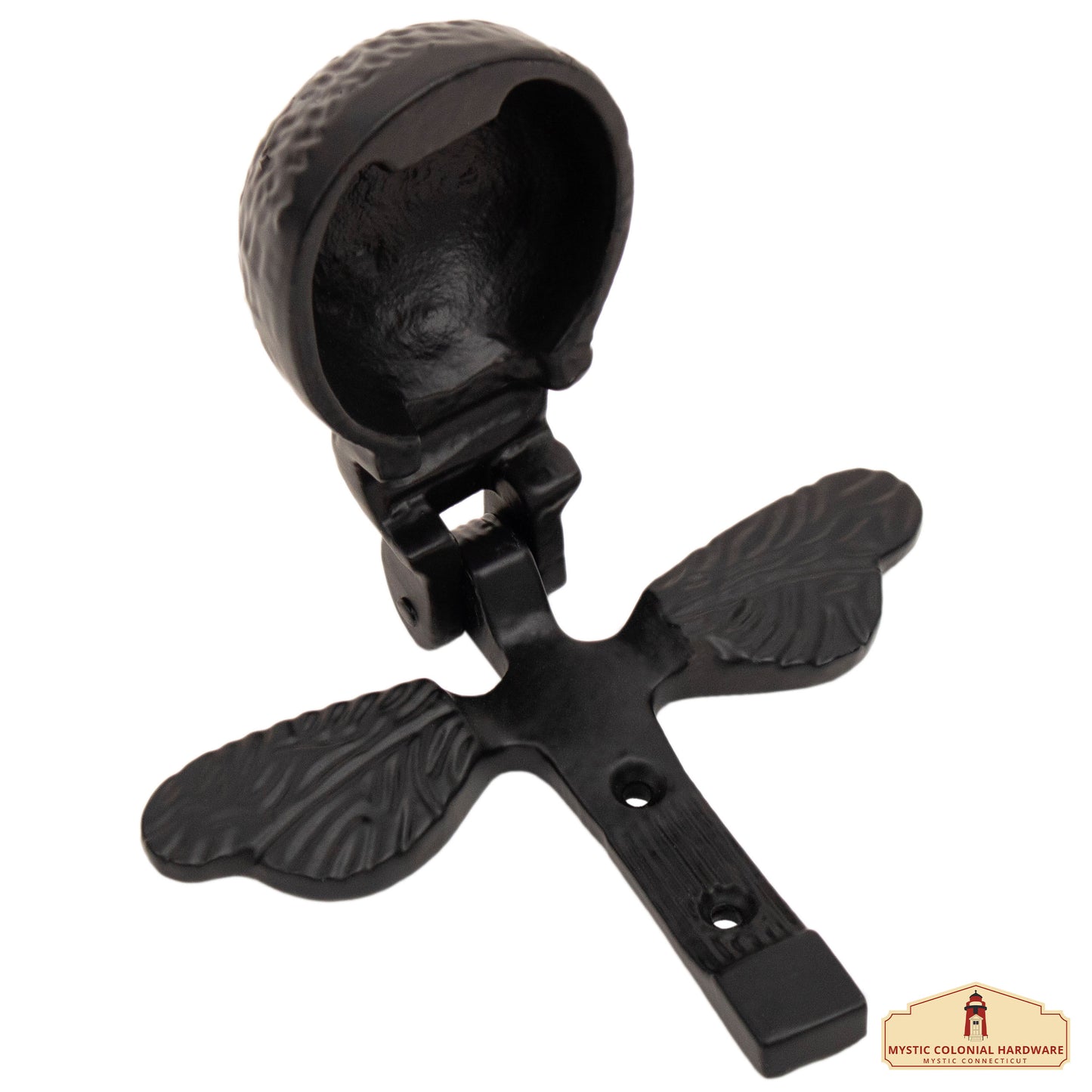 Black Bumblebee Door Knocker for Front Door 4.3 X 4.9 Inch.Handmade Delightful Detail, Sturdy & Durable at an Affordable Price. Unique Pear Shape, Easy to Install. Symbol of Good Fortune