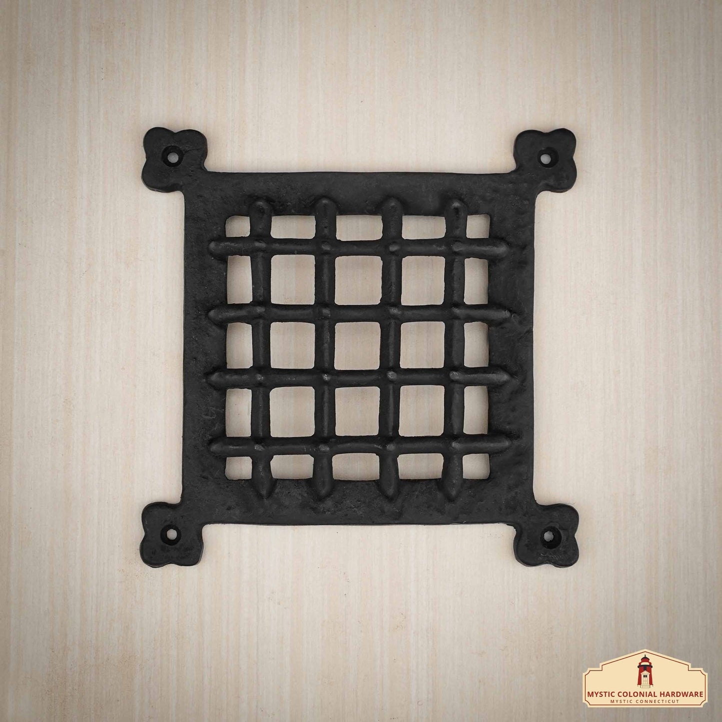 Rustic Cast Iron Door Speakeasy Grill: Ideal for Colonial, Retro, Steampunk, Gothic, Baroque, and Medieval Settings, (16x16) cm