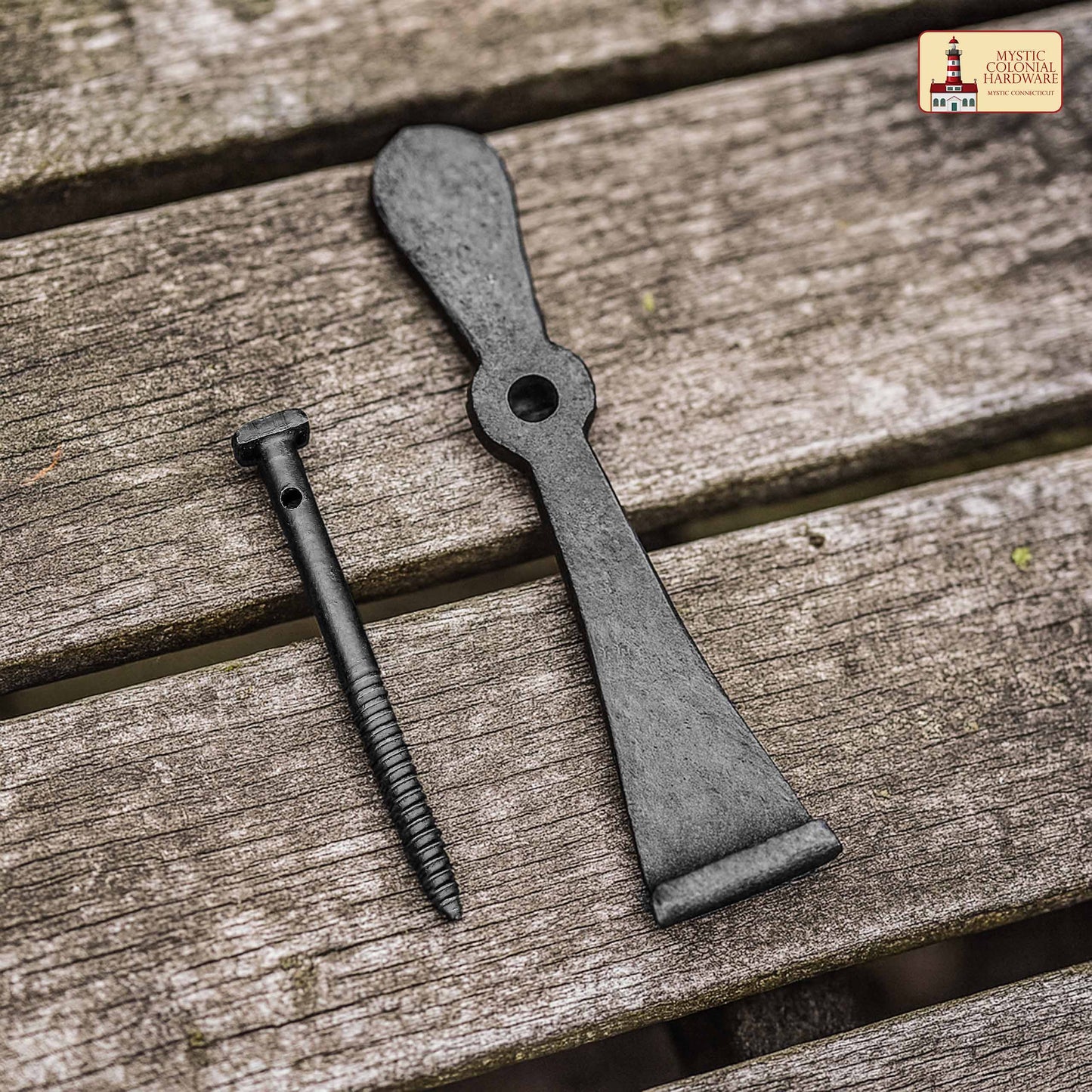 Hand Forged Cast Iron Shutter Dogs Set of 2