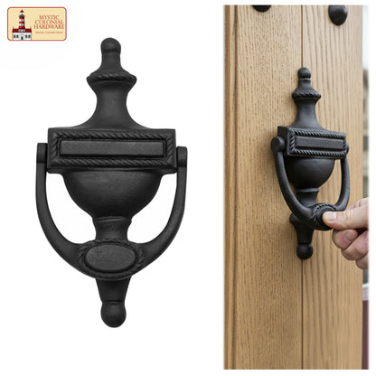 Solid Cast Iron Urn Front Door Knocker