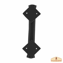 Load image into Gallery viewer, Medieval Style Castle Door Handle: Solid Hand Forged Iron
