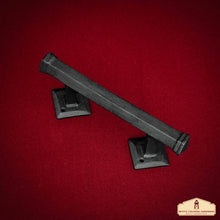 Load image into Gallery viewer, Medieval Style Castle Door Handle: Solid Hand Forged Iron
