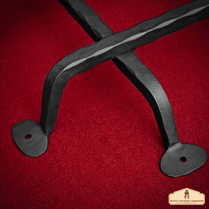 Rustic Hand Forged Door Speakeasy Grill: Ideal for Colonial, Retro, Steampunk, Gothic, Baroque, and Medieval Settings, (28.7x29.1) cm