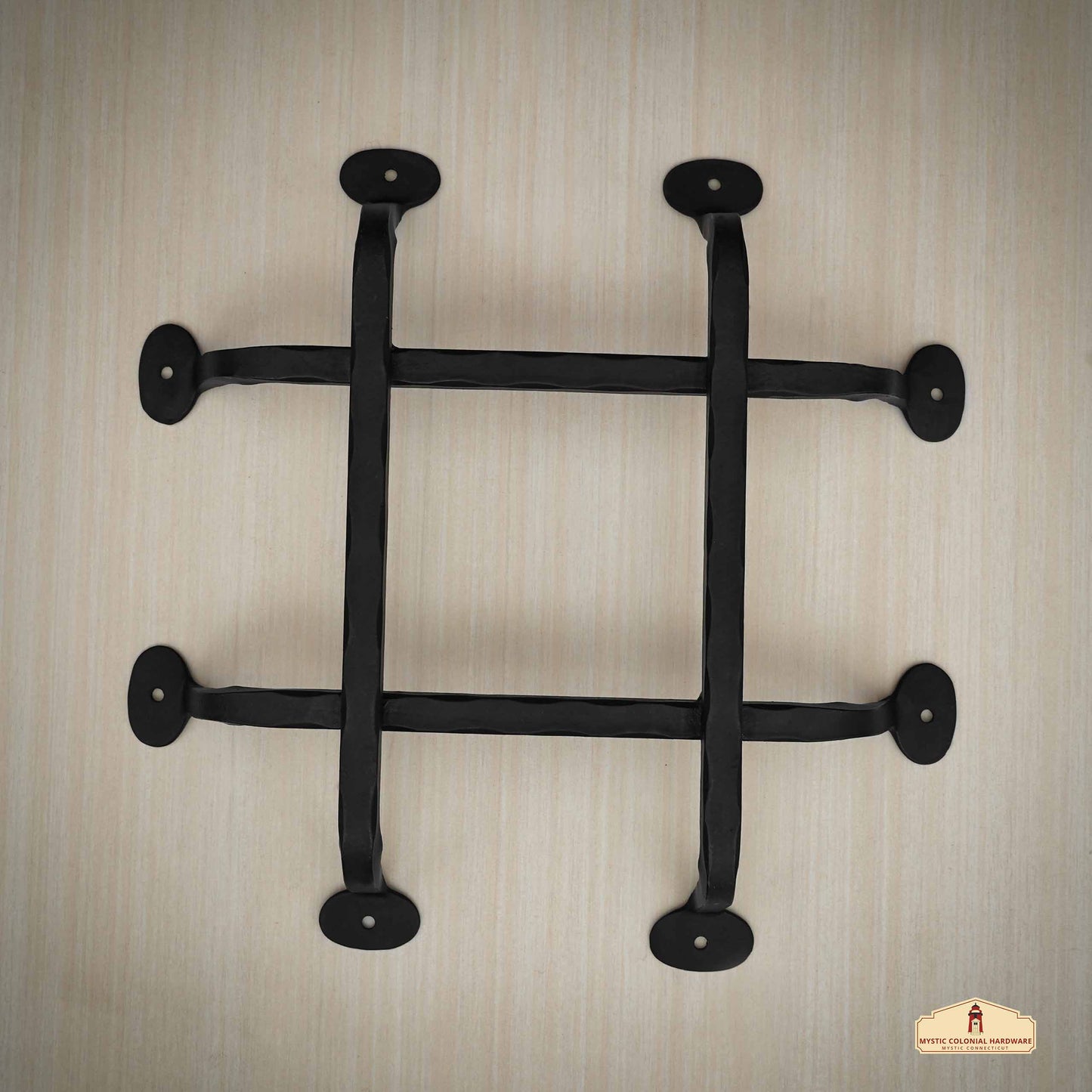 Rustic Hand Forged Door Speakeasy Grill: Ideal for Colonial, Retro, Steampunk, Gothic, Baroque, and Medieval Settings, (28.7x29.1) cm