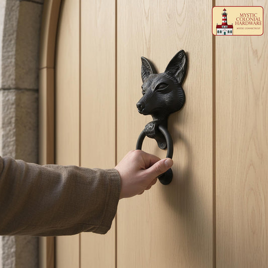 Squirrel Door Knocker : Solid FORGED Iron Victorian, Colonial, Retro, steampunck, Gothic, Baroque Medieval