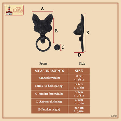 Squirrel Door Knocker : Solid FORGED Iron Victorian, Colonial, Retro, steampunck, Gothic, Baroque Medieval