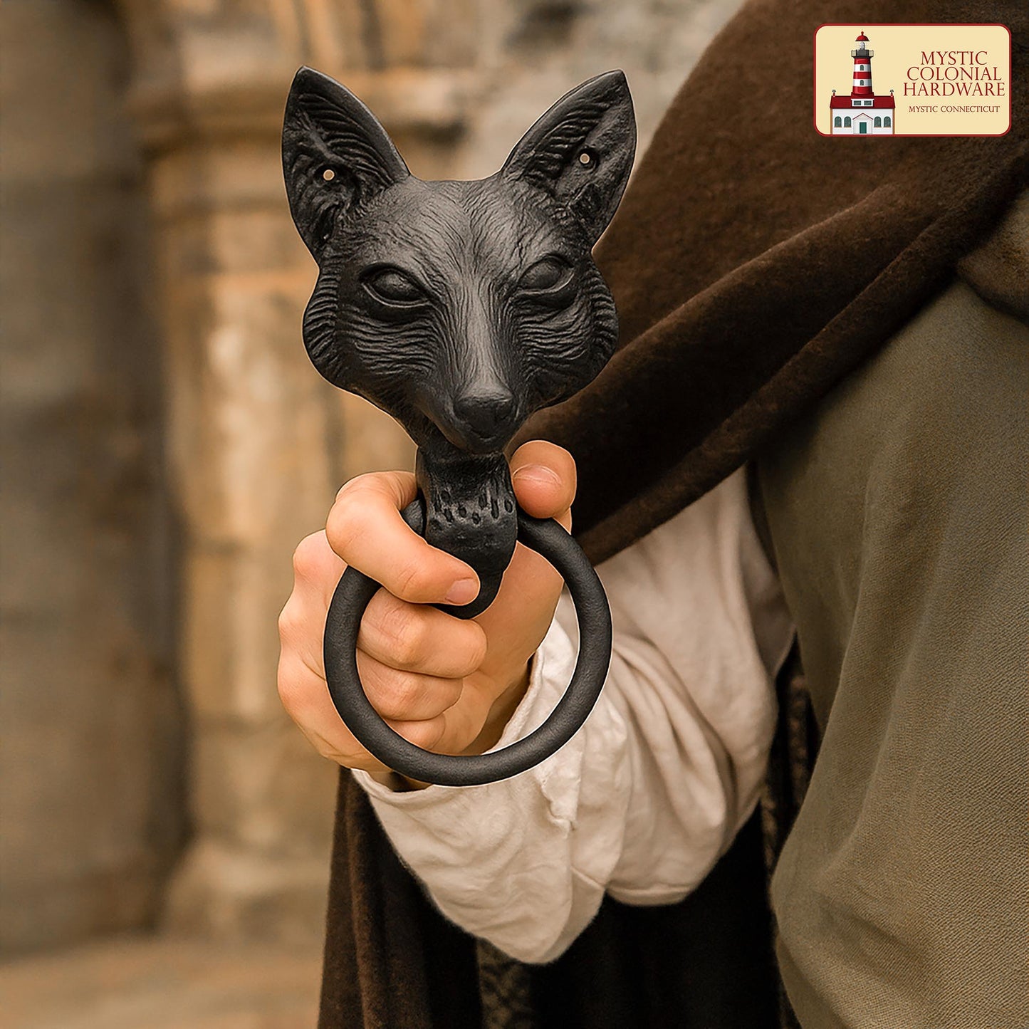 Squirrel Door Knocker : Solid FORGED Iron Victorian, Colonial, Retro, steampunck, Gothic, Baroque Medieval