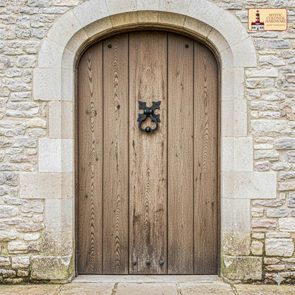 Gothic Iron Made Forged Door Knocker, Black, Old Medieval Look