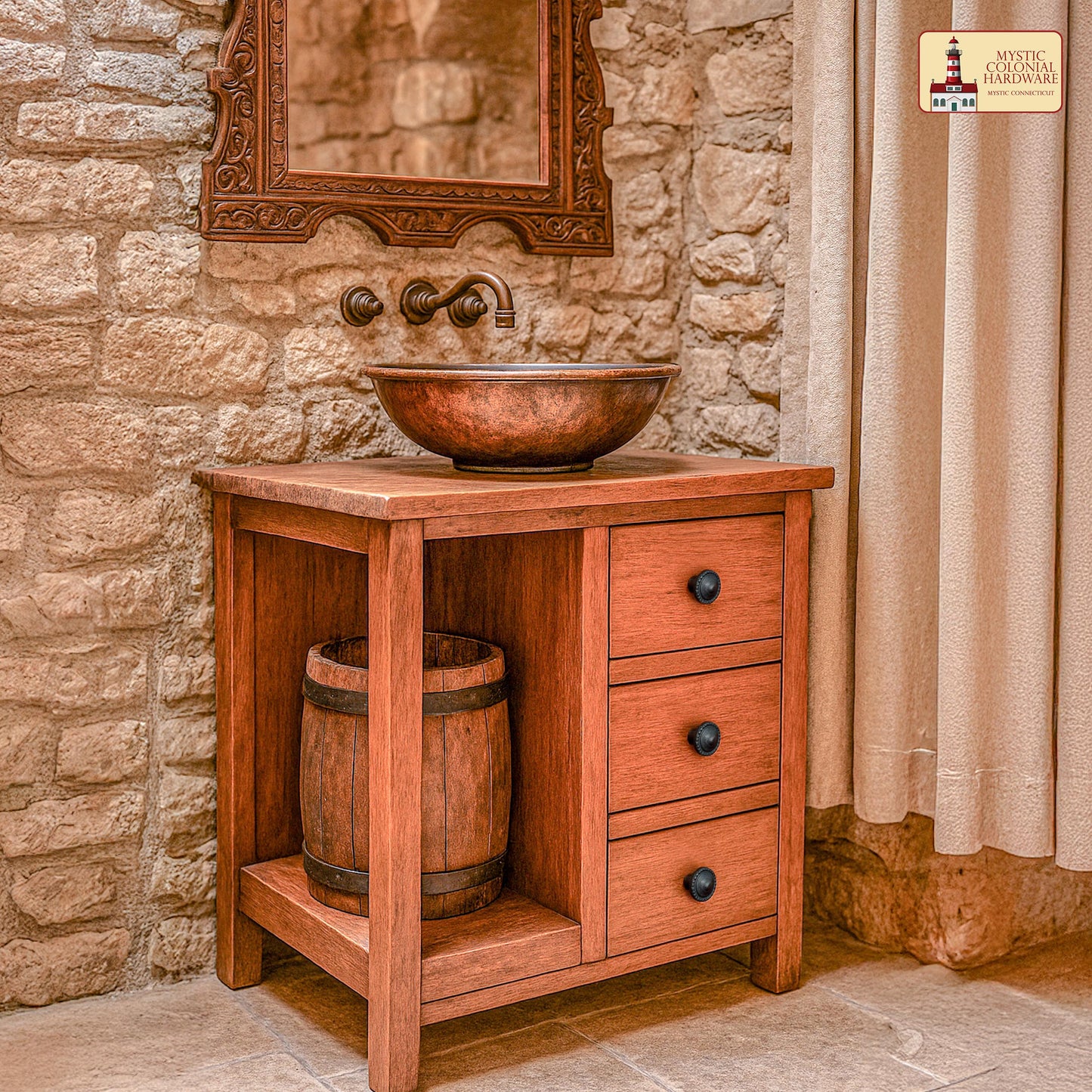 Hand Forged Iron Cabinet Knob Pull Antique Rustic Knobs for Kitchen Cabinet Drawer Pull Handles with Hardware: Pack of 4