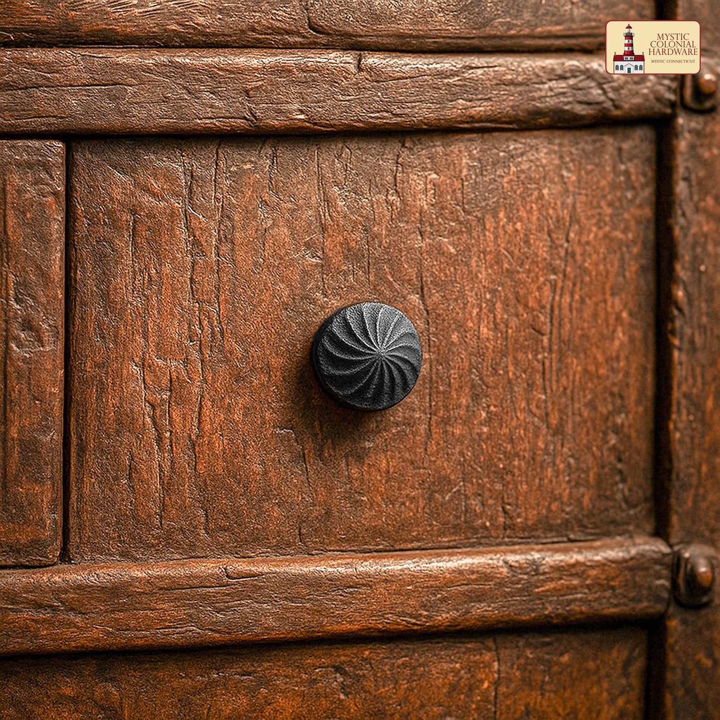 Hand Forged Iron Knob Set of 4 Pcs Solid CAST Iron Victorian, Colonial, Retro, Steampunck, Gothic, Baroque Medieval