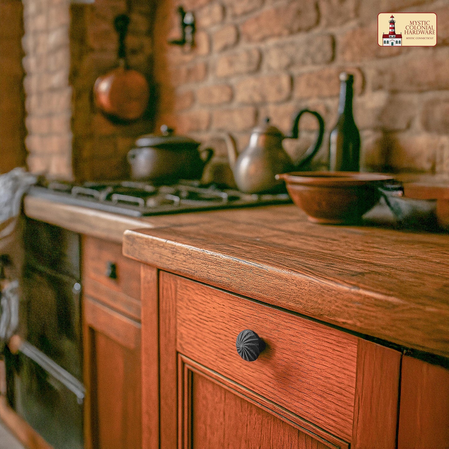 Hand Forged Iron Knob Set of 4 Pcs Solid CAST Iron Victorian, Colonial, Retro, Steampunck, Gothic, Baroque Medieval