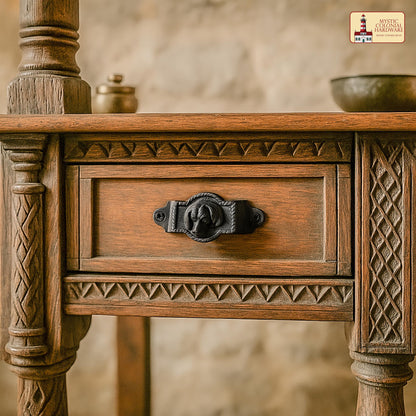 Pack 4 Drawer Pulls Flat Black Cabinet Cup Pulls Kitchen Hardware Cabinet Handles Matte Black Drawer Handles Pull