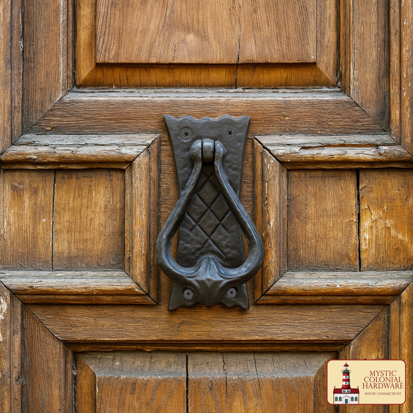 Bedroom Door Knocker Antique Black Solid CAST Iron – 4.7″