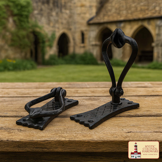 Bedroom Door Knocker Antique Black Solid CAST Iron – 4.7″