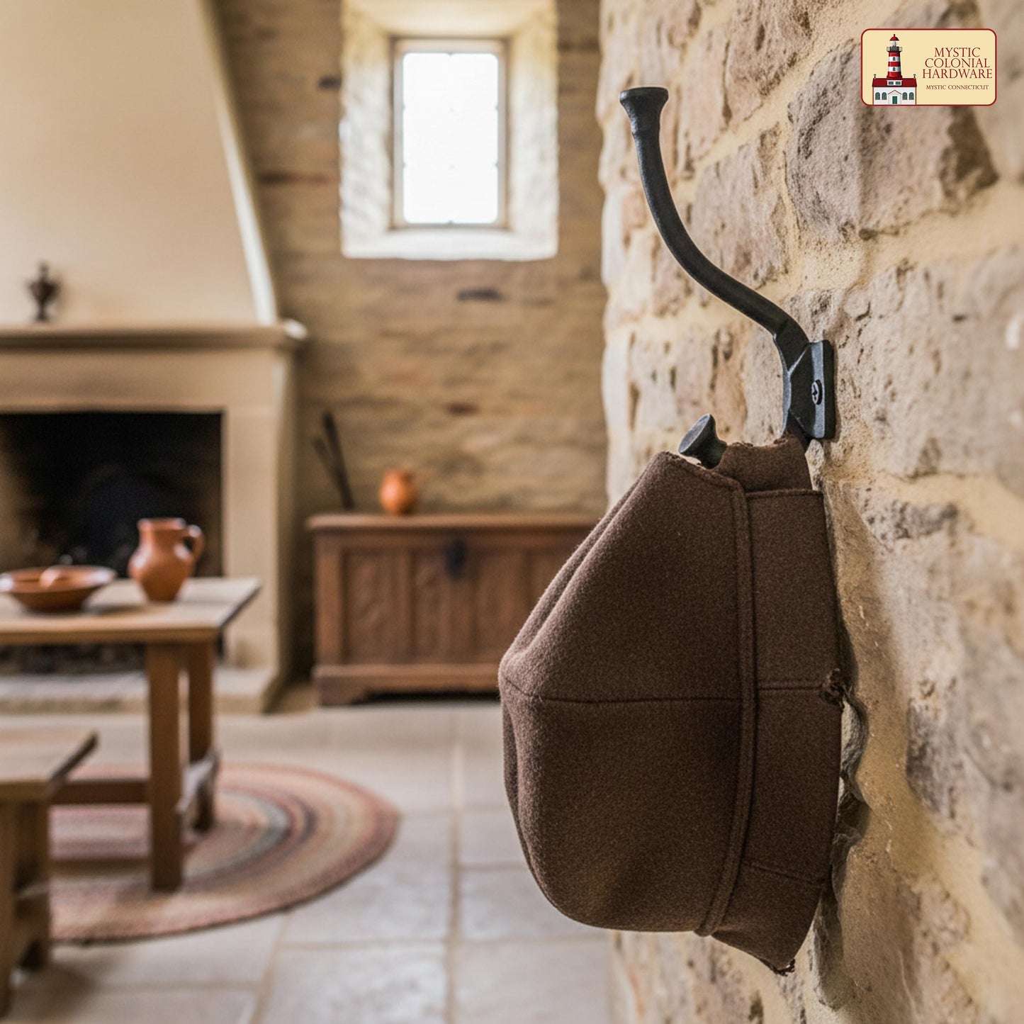 Rustic Cast Iron Wall Hooks Set of 2: Ideal for Victorian, Colonial, Retro, Steampunk, Gothic, and Baroque Settings 13 cm