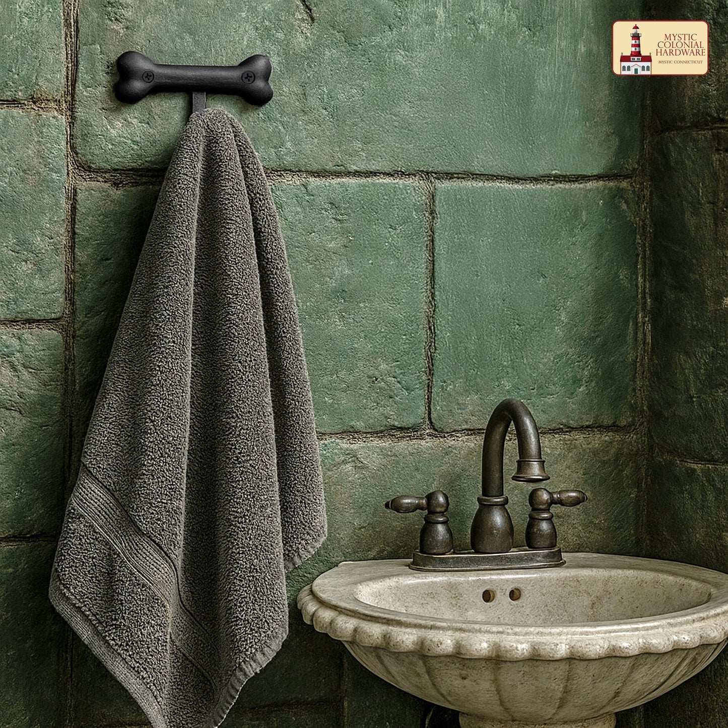 Rustic Hand Forged Iron Wall Hooks Set of 2: Ideal for Victorian, Colonial, Retro, Steampunk, Gothic, and Baroque Settings (11.2x10) cm