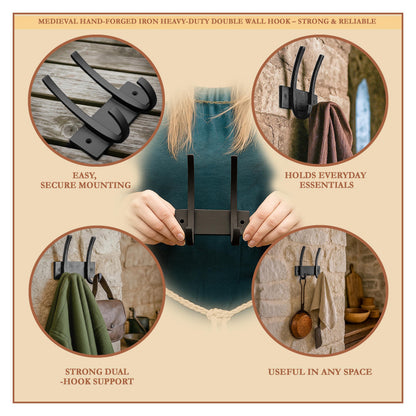 Cast Iron Wall Hooks Rack