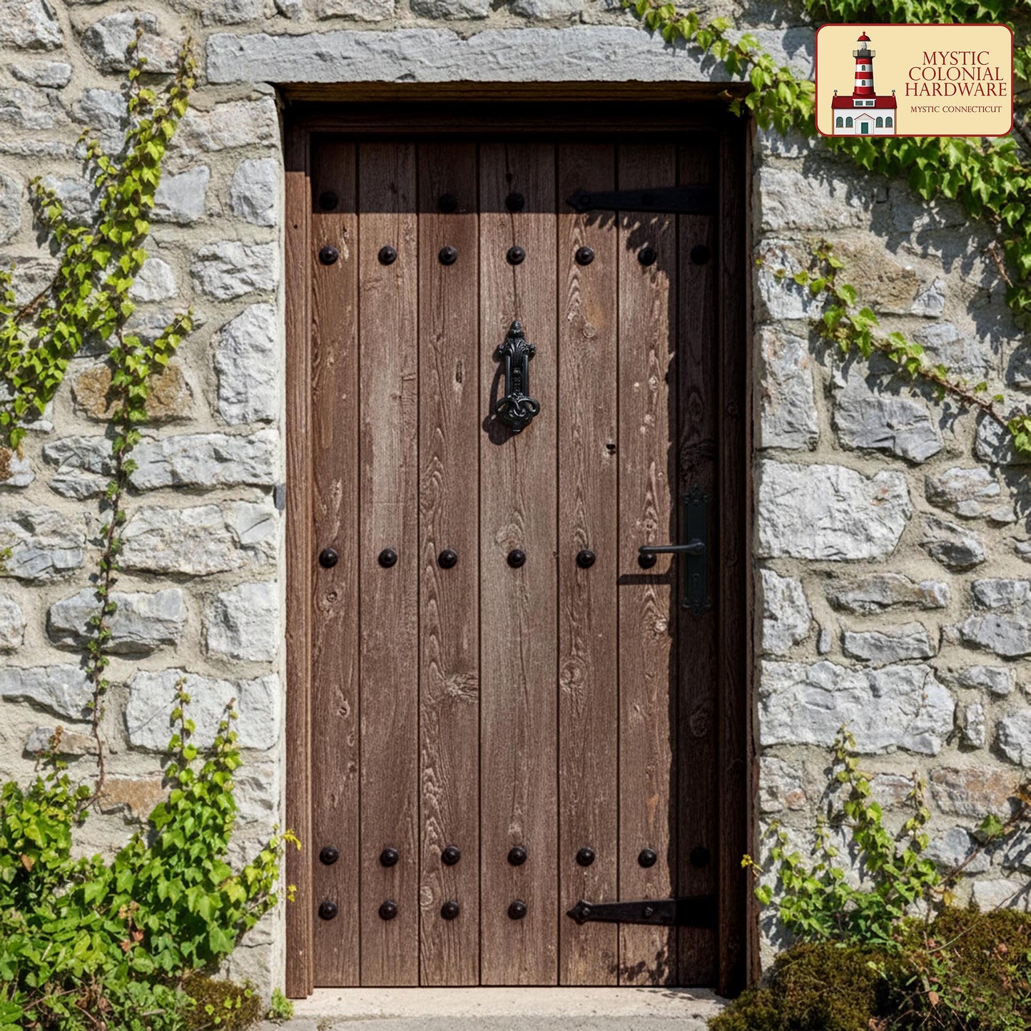 Black Powder Coated Gothic Front Door Artisan Made Antique Knocker